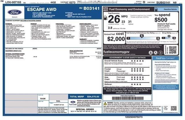 Ford Escape ST-Line Select AWD 2025