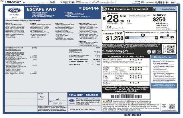 Ford Escape SE AWD 2022