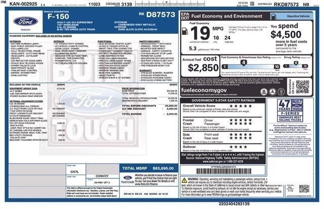Ford F-150 XLT SuperCrew 4WD 2024