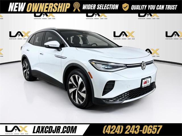 White 2021 Volkswagen ID.4 SUV / Crossover Rear-Wheel Drive Automatic
