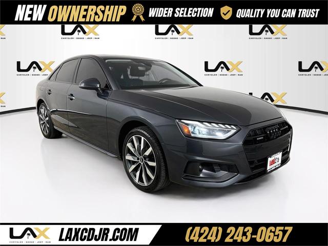 Gray Metallic 2022 Audi A4 Sedan All-Wheel Drive 7-Speed Automatic