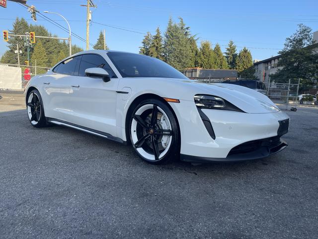 White 2021 Porsche Taycan Sedan All-Wheel Drive Automatic