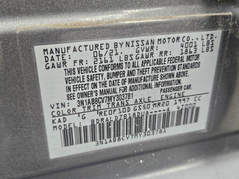 Nissan Sentra SV 2021