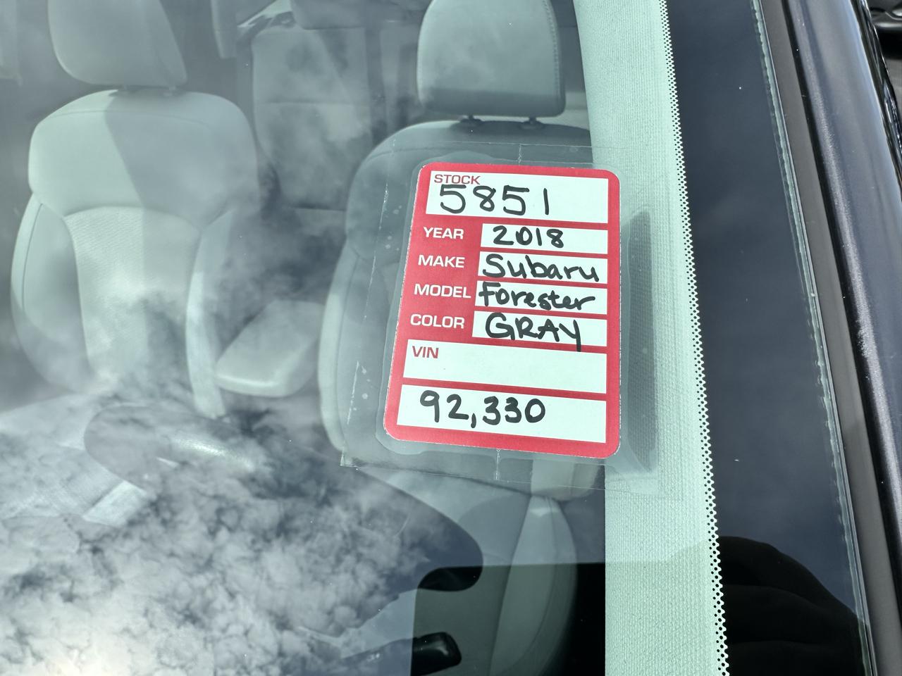 Subaru Forester 2.5i Premium PZEV CVT 2018