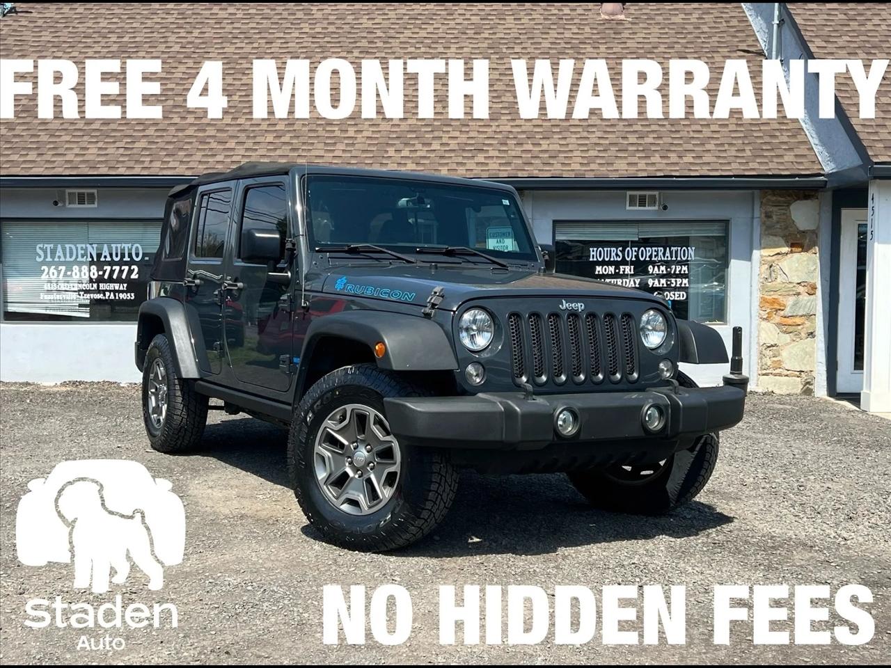 Jeep Wrangler Unlimited Rubicon 4WD 2016