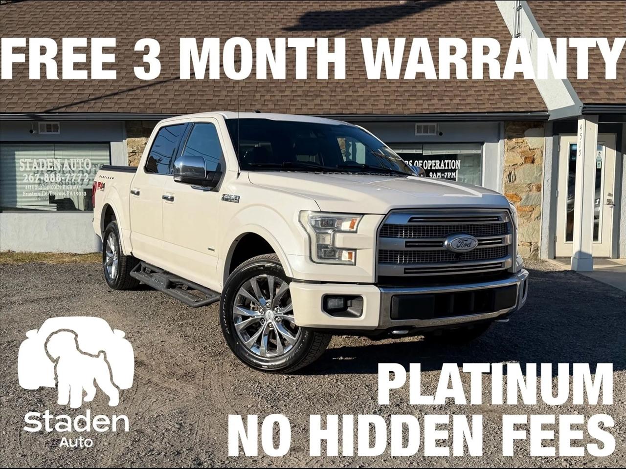 Ford F-150 Platinum SuperCrew 5.5-ft. Bed 4WD 2016