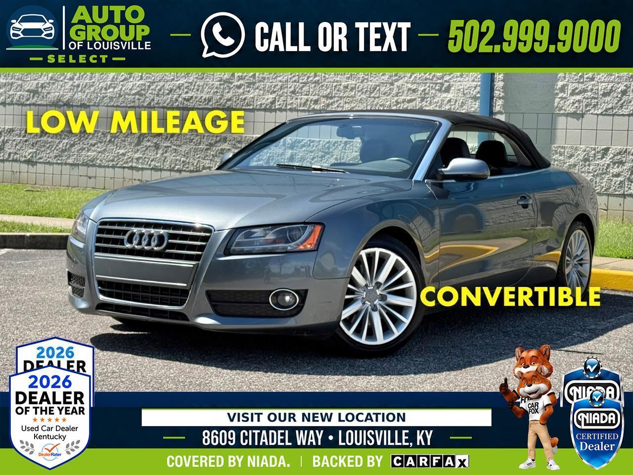 2012 Audi A5 2dr Cabriolet Auto FrontTrak 2.0T Premium Plus