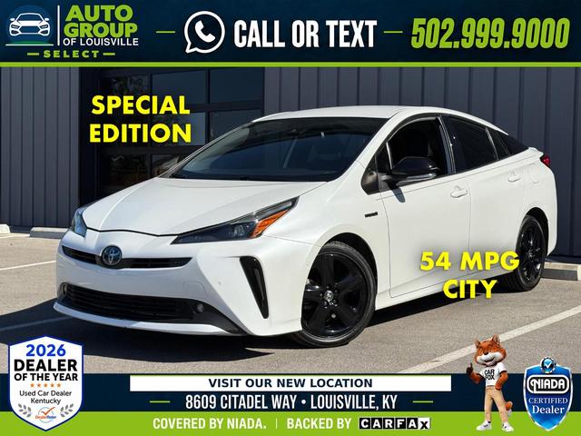 White 2021 Toyota Prius Hatchback Front-Wheel Drive Automatic