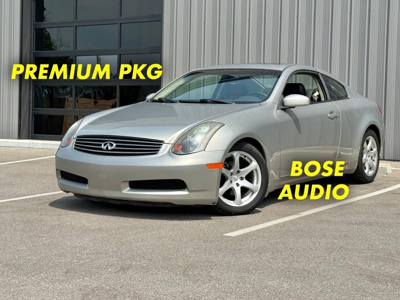 Silver 2004 INFINITI G35 Coupe Rear-Wheel Drive Automatic
