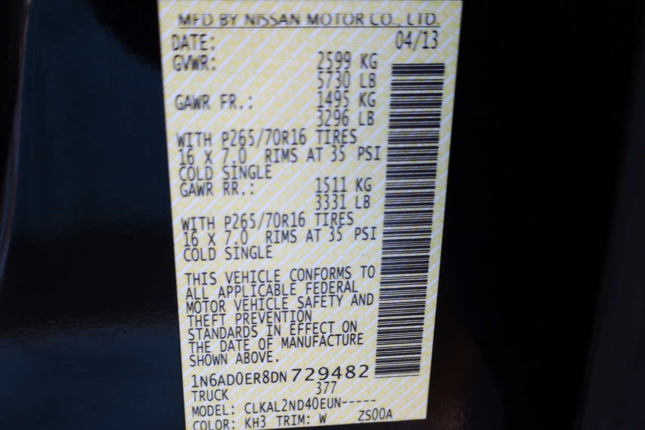 Nissan Frontier 2WD Crew Cab SWB Auto SV 2013 Nissan Frontier 2WD Crew Cab SWB Auto SV 2013