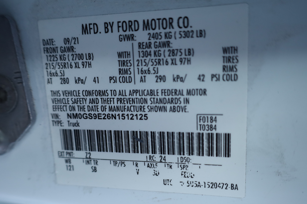 Ford Transit Connect Wagon XL LWB w/Rear Symmetrical Doors 2022