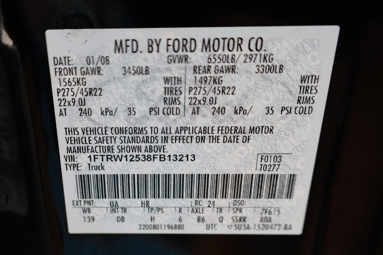 Ford F-150 2WD SuperCrew 139" Harley-Davidson 2008