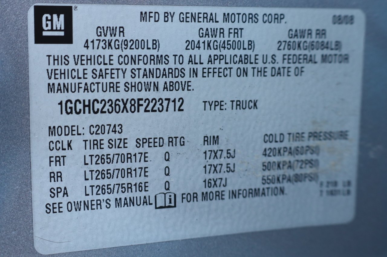 Chevrolet Silverado 2500HD 2WD Crew Cab 153" LT w/2LT 2008