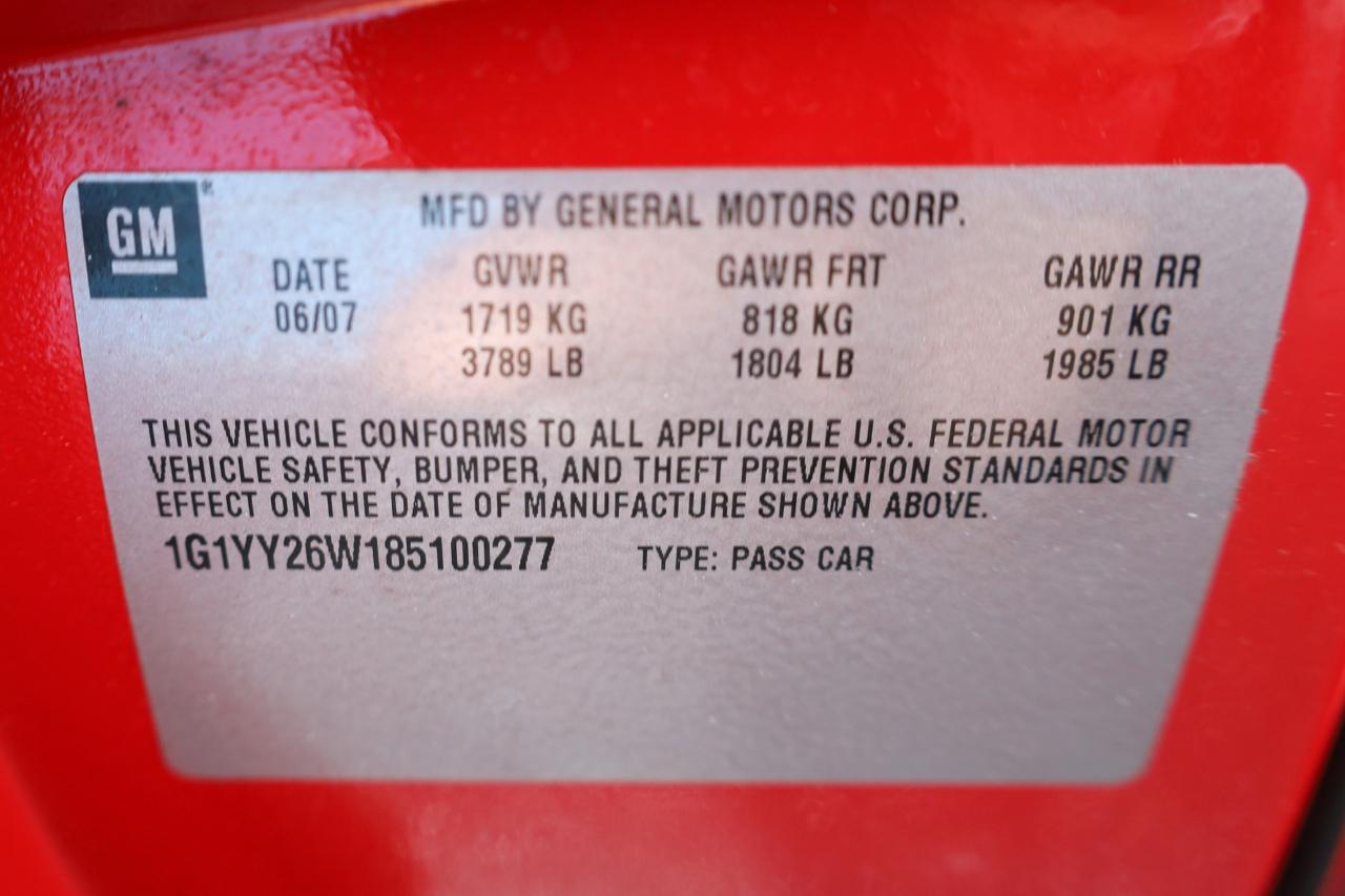 Chevrolet Corvette 2dr Cpe 2008