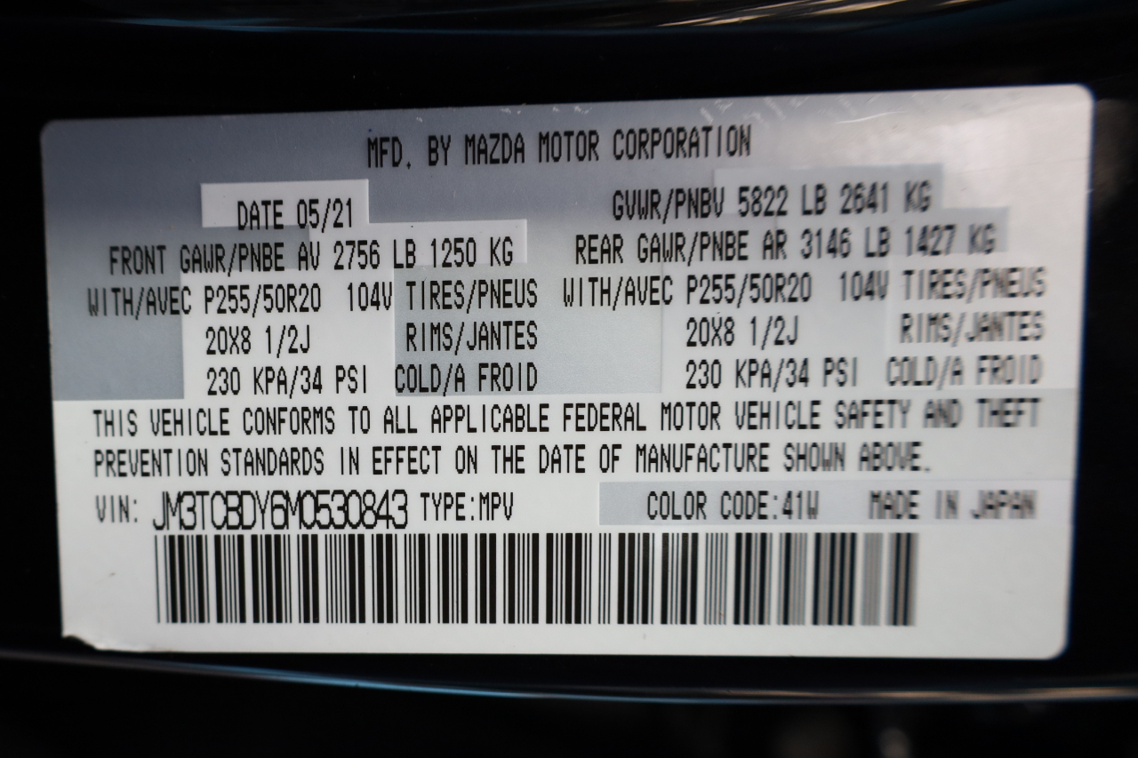 Mazda CX-9 Grand Touring AWD 2021