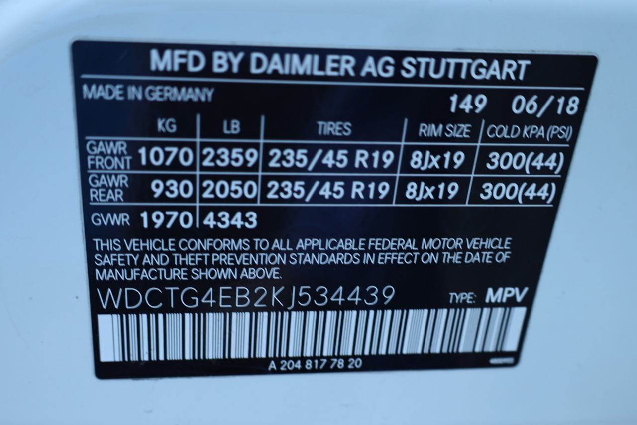 Mercedes-Benz GLA GLA 250 SUV 2019