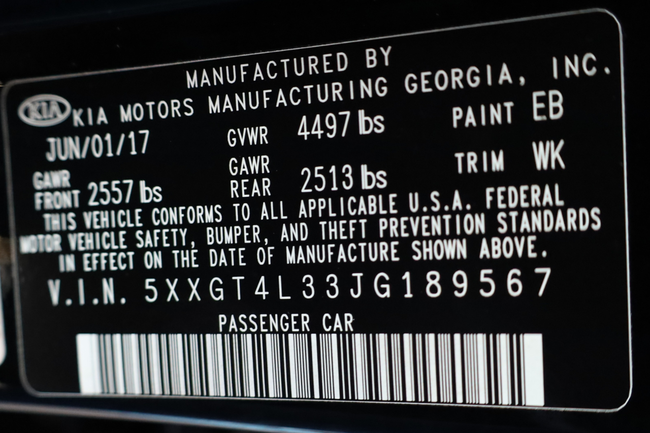 Kia Optima S Auto 2018