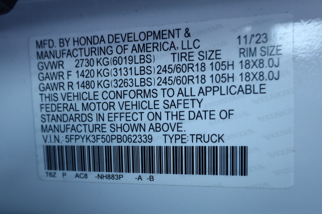 Honda Ridgeline RTL AWD 2023