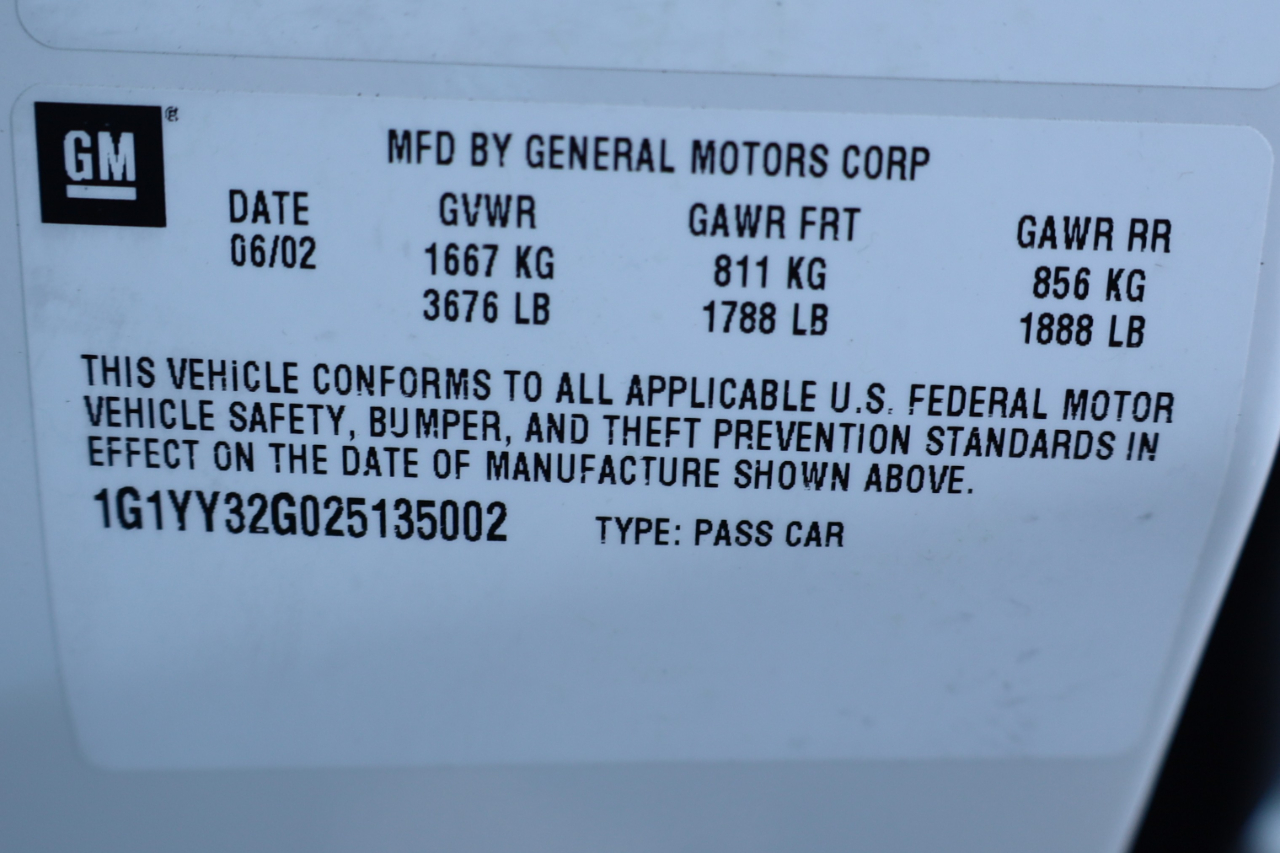 Chevrolet Corvette 2dr Convertible 2002