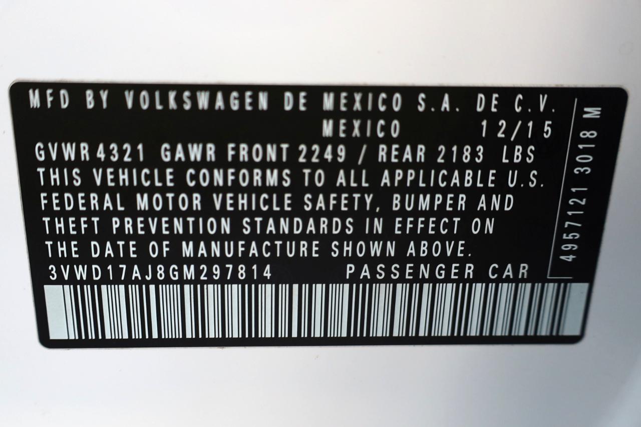 Volkswagen Jetta Sedan 4dr Auto 1.8T Sport PZEV 2016