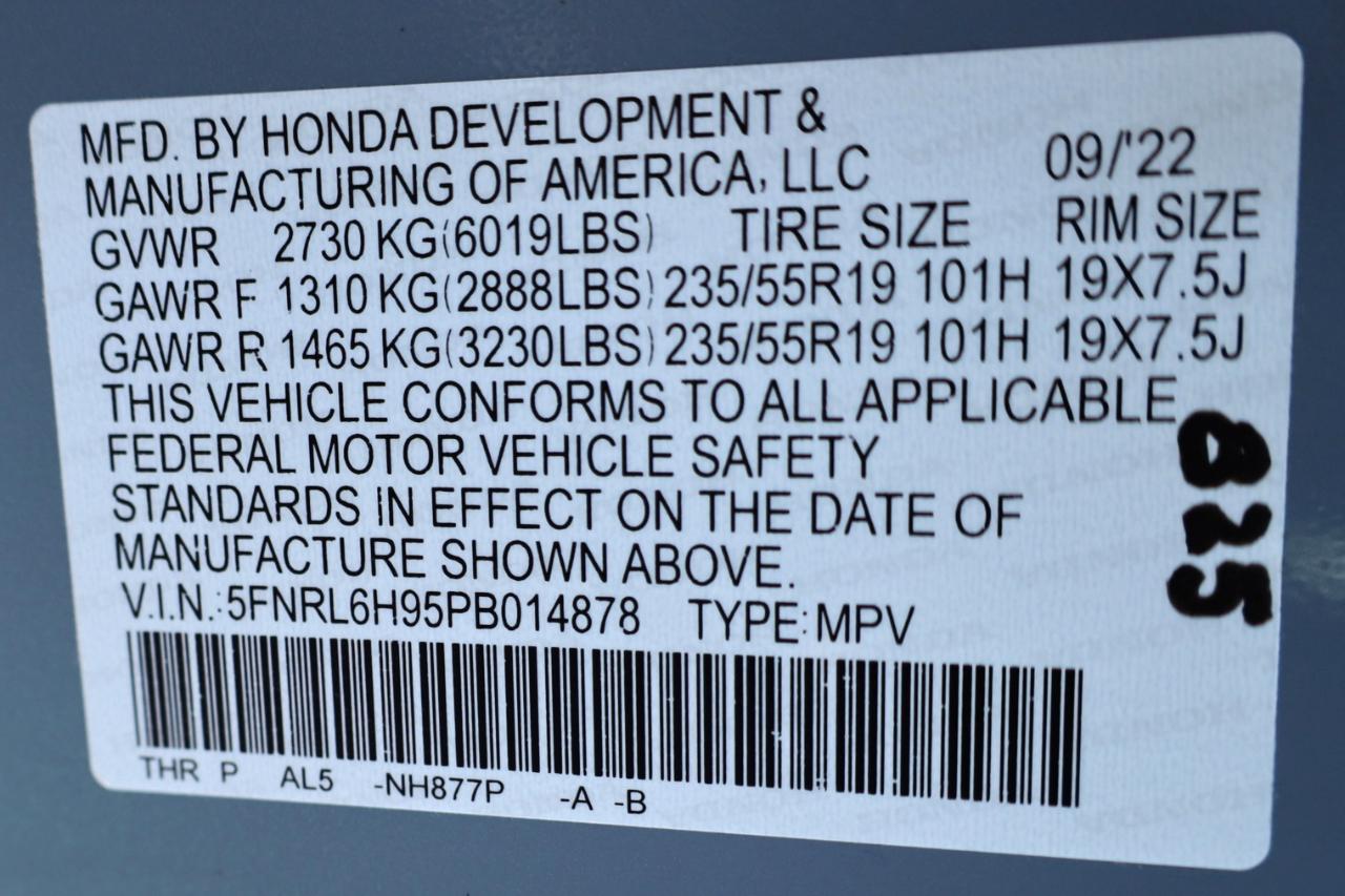 Honda Odyssey Elite Auto 2023