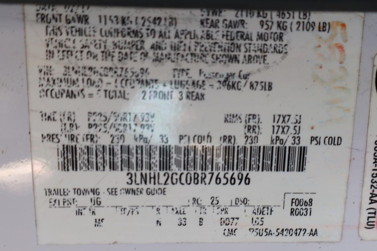 Lincoln MKZ 4dr Sdn FWD 2011