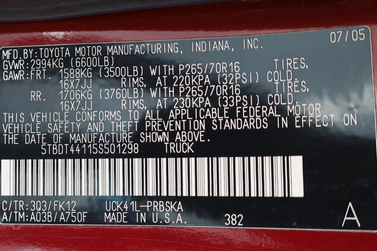 Toyota Tundra DoubleCab V8 SR5 4WD (Natl) 2005