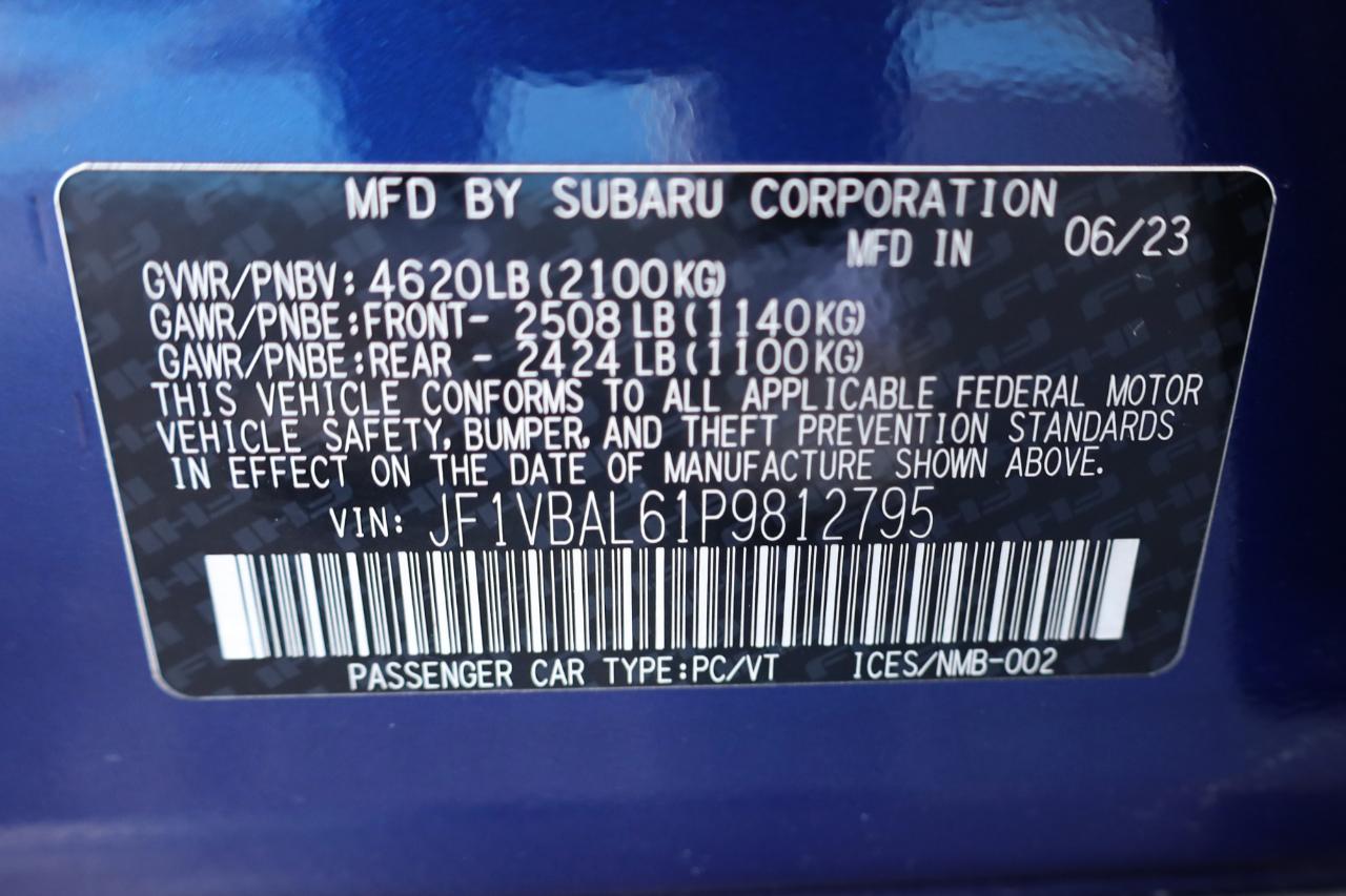 Subaru WRX Limited Manual 2023