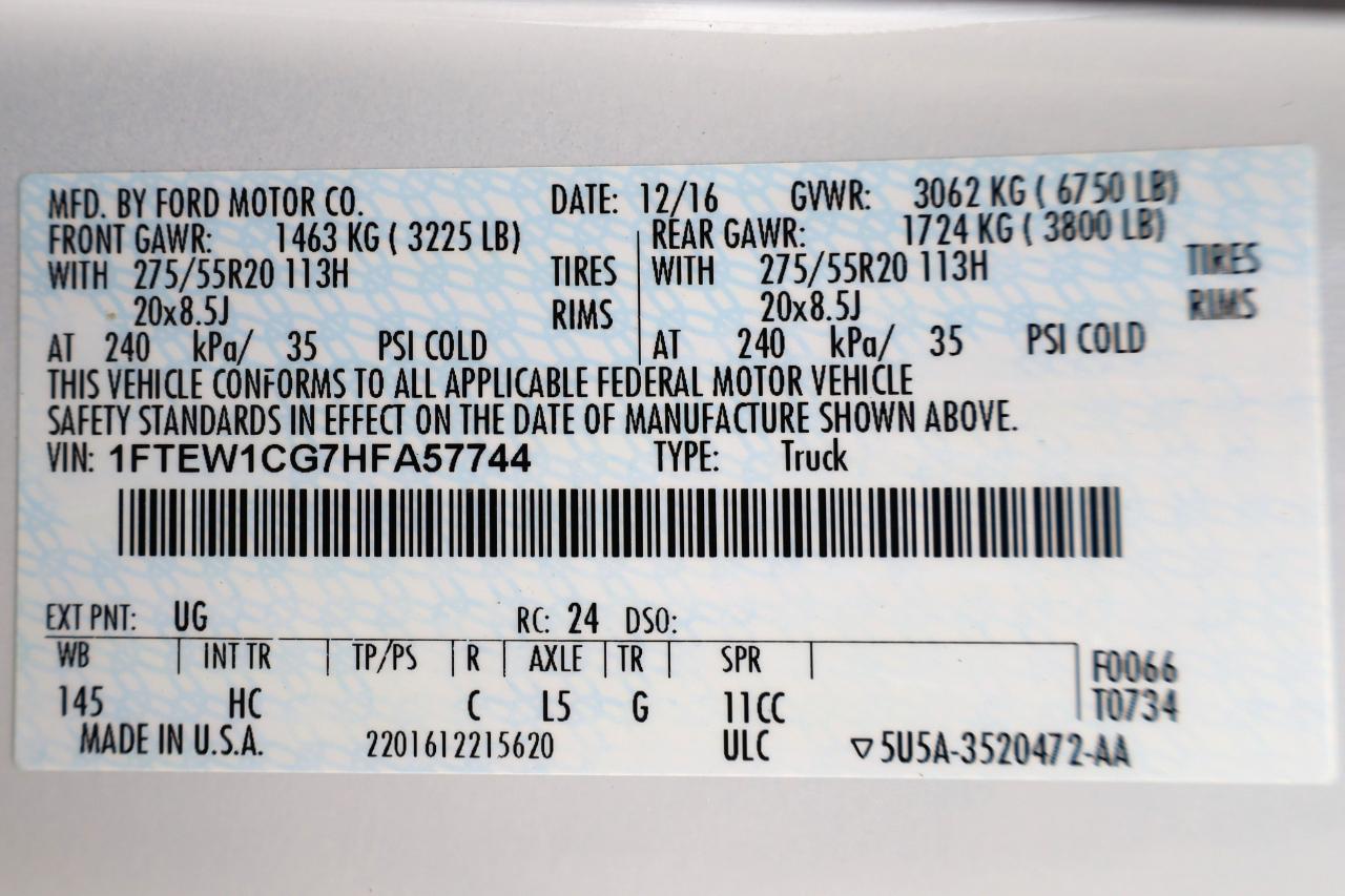 Ford F-150 Lariat 2WD SuperCrew 5.5' Box 2017