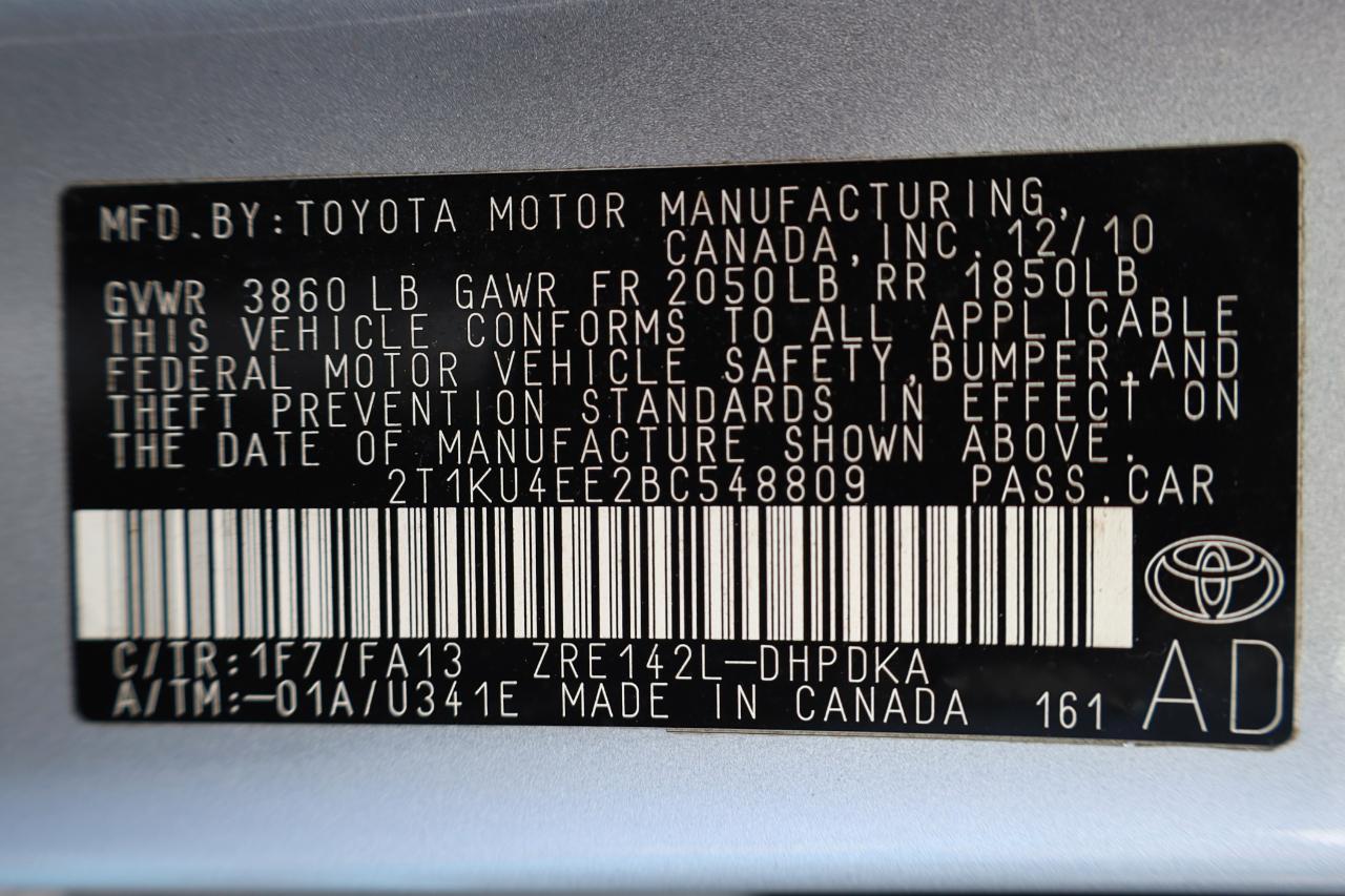 Toyota Matrix 5dr Wgn Auto FWD (Natl) 2011