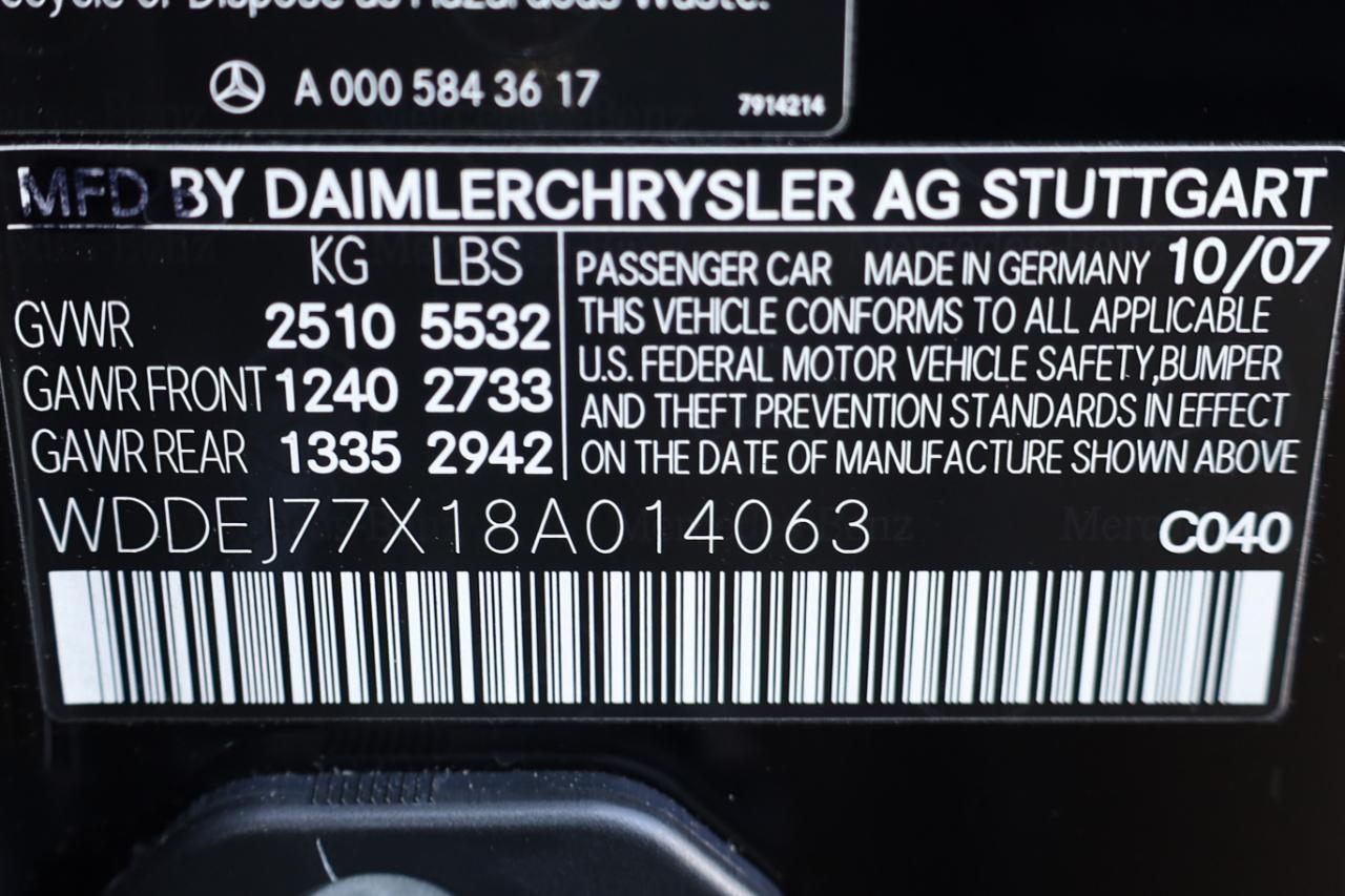 Mercedes-Benz CL-Class 2dr Cpe 6.3L V8 AMG 2008