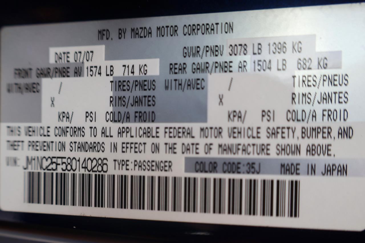 Mazda MX-5 Miata 2dr Conv Man Grand Touring 2008