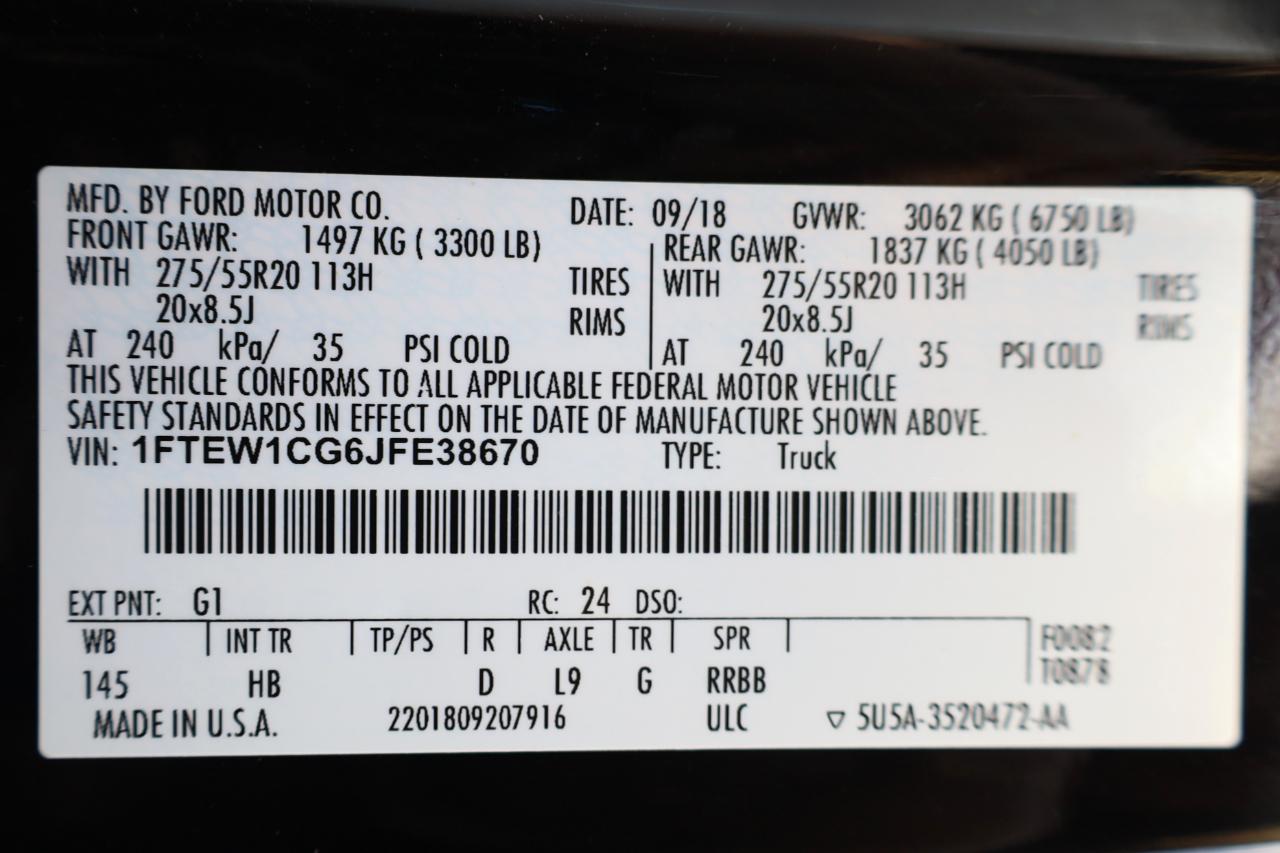 Ford F-150 Lariat 2WD SuperCrew 5.5' Box 2018