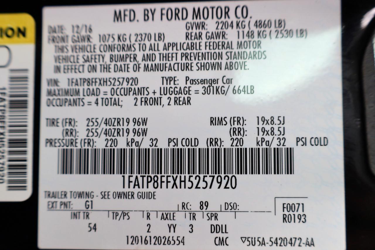 Ford Mustang GT Premium Convertible 2017