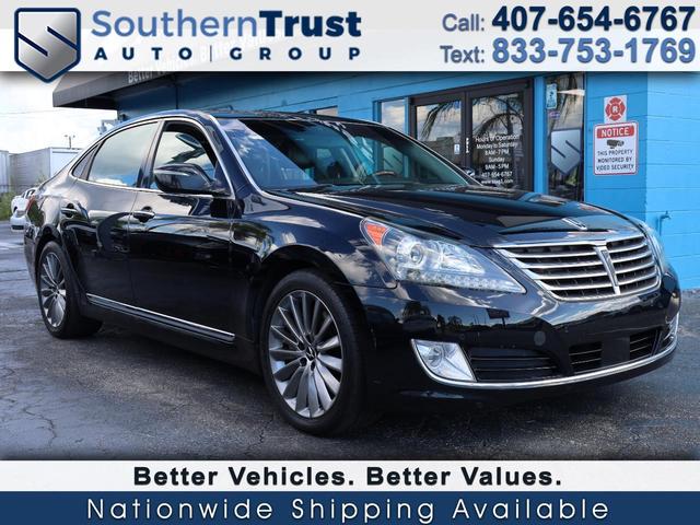 Black 2014 Hyundai Equus Sedan Rear-Wheel Drive Automatic