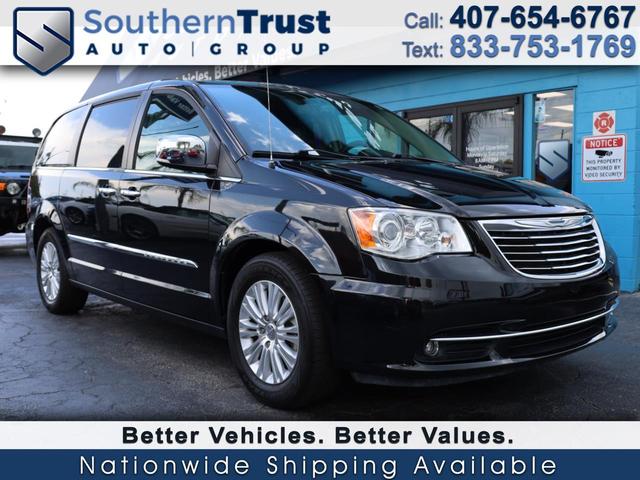 Black 2015 Chrysler Town & Country Minivan Front-Wheel Drive Automatic