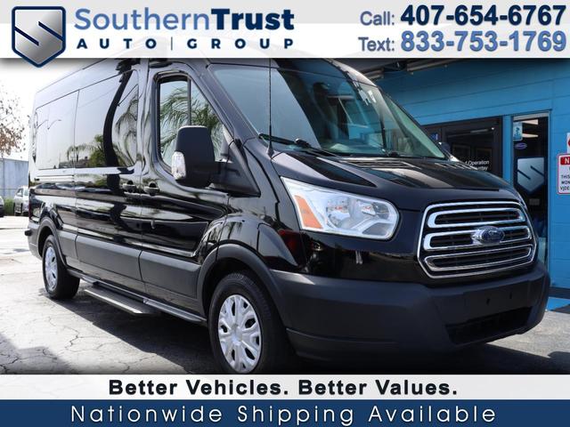 Black 2016 Ford Transit Passenger Van Rear-Wheel Drive Automatic