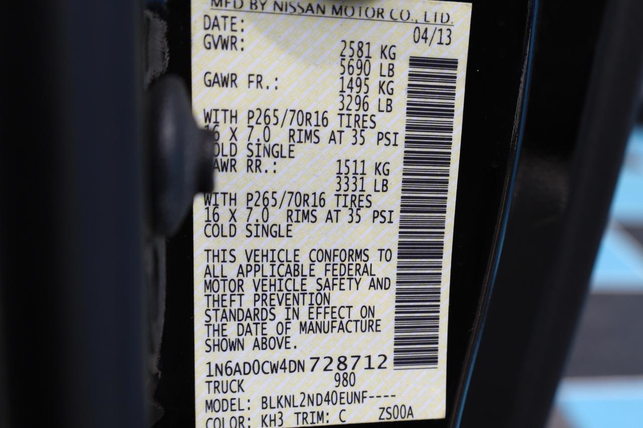 Nissan Frontier 4WD King Cab Auto SV 2013