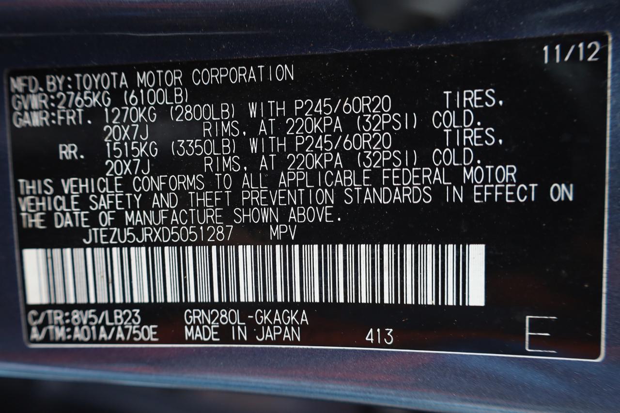 Toyota 4Runner RWD 4dr V6 Limited (Natl) 2013