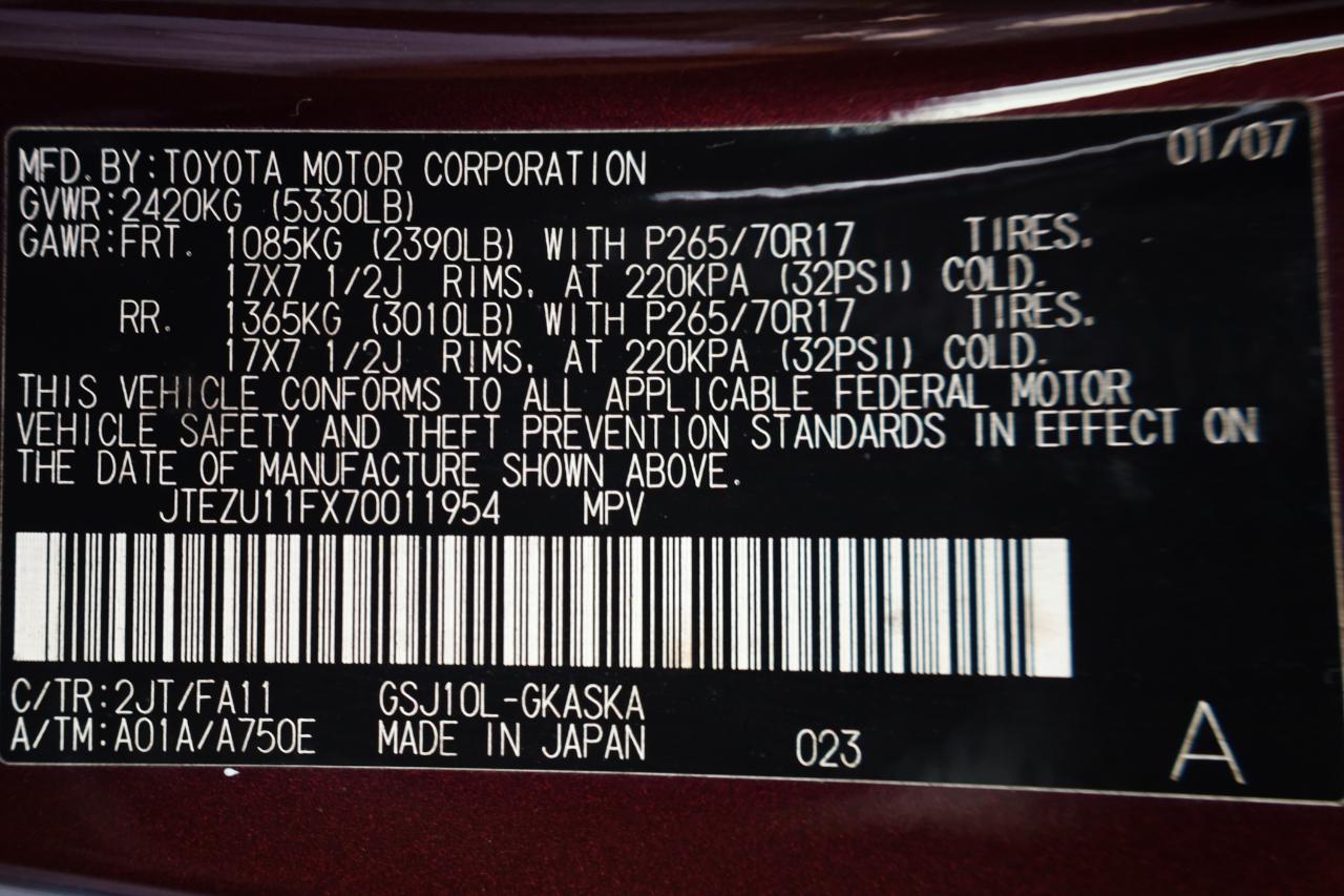 Toyota FJ Cruiser 2WD 4dr Auto (Natl) 2007