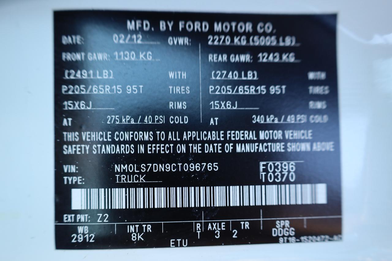 Ford Transit Connect 114.6" XLT w/rear door privacy glass 2012