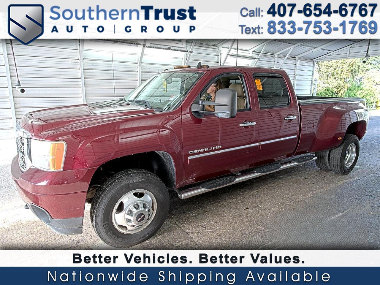 Red 2013 GMC Sierra 3500HD Pickup Truck Four-Wheel Drive Automatic