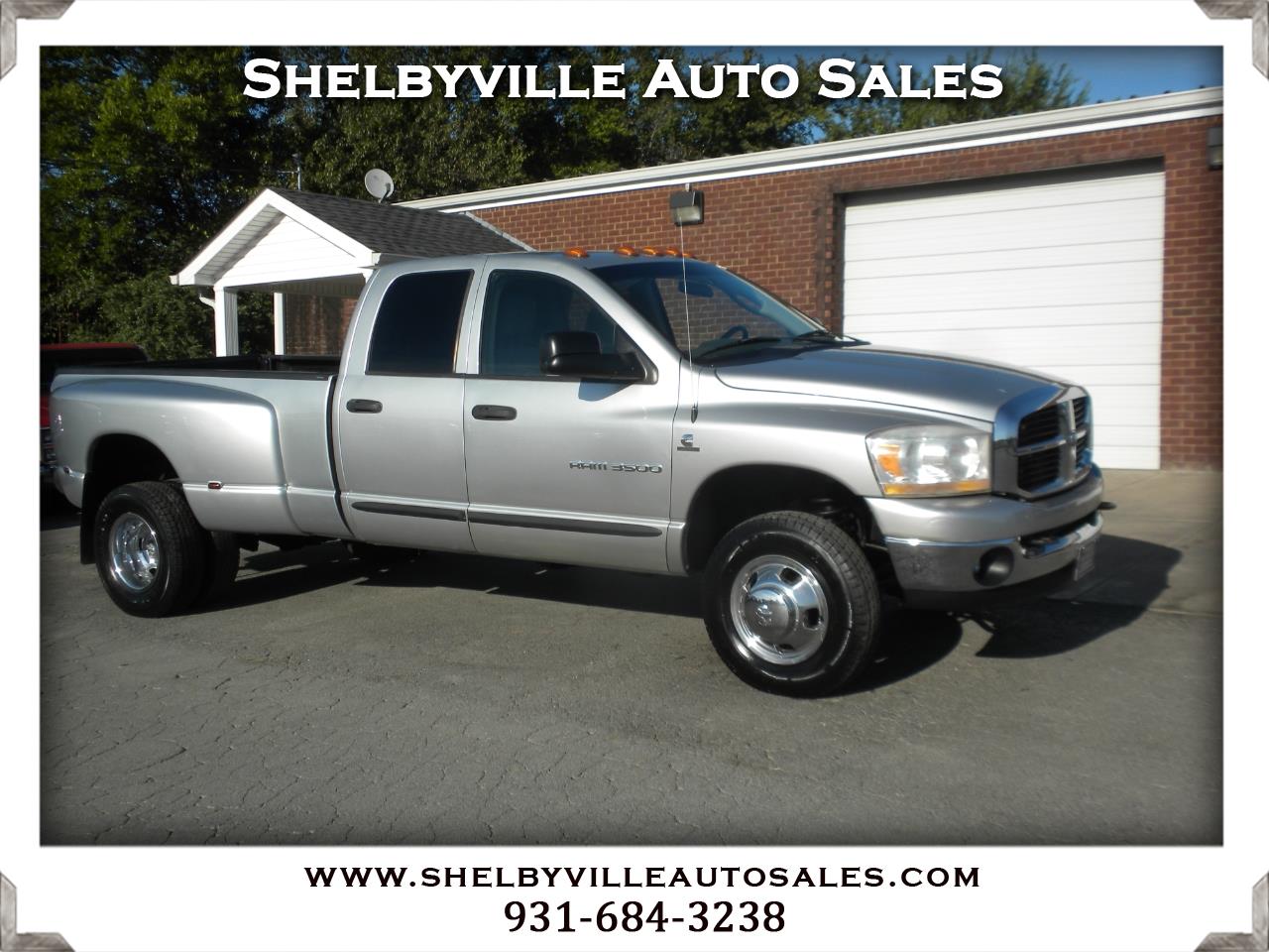 Used 2006 Dodge Ram 3500 4X4 Quad Cab SLT for Sale in Shelbyville TN 37160 Shelbyville Auto Sales