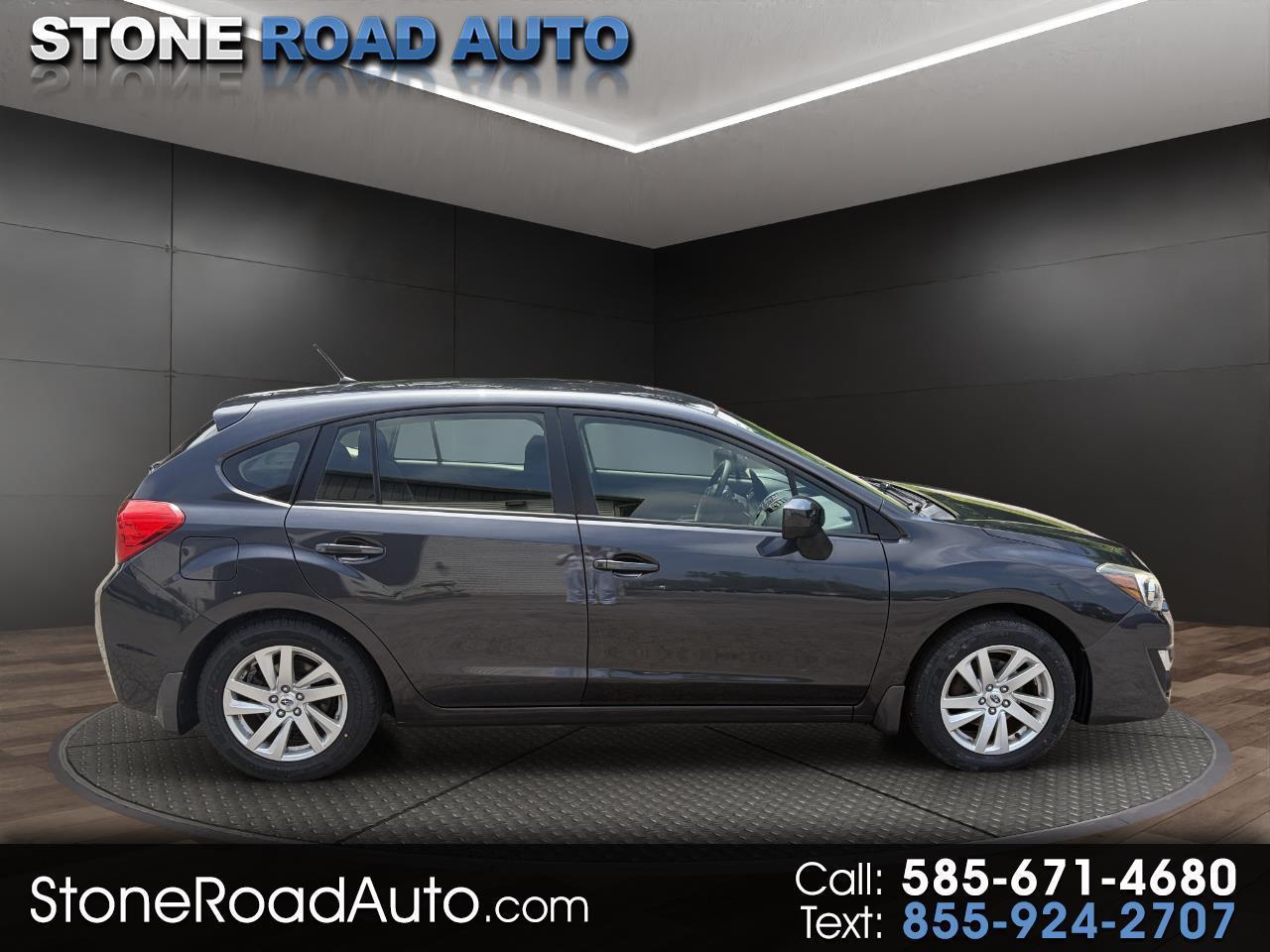 Gray 2015 Subaru Impreza Hatchback All-Wheel Drive Automatic