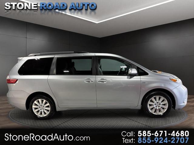 Gray 2016 Toyota Sienna Minivan Front-Wheel Drive Automatic