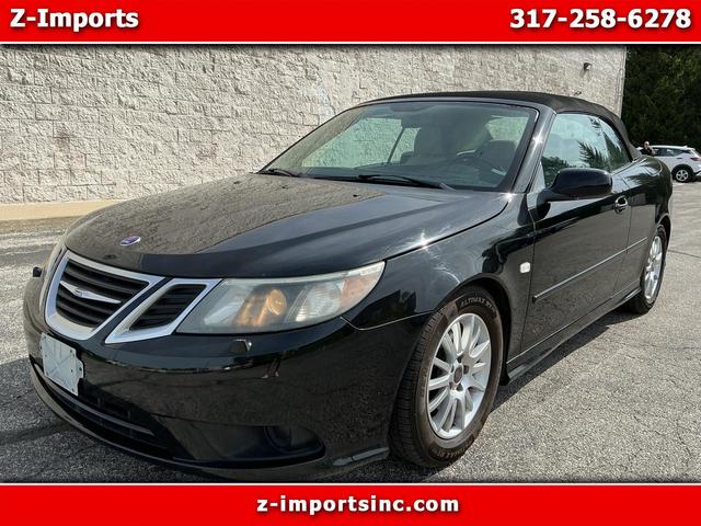 Black 2008 Saab 9-3 2.0T Convertible Convertible Front-Wheel Drive Automatic