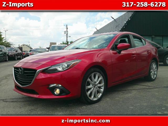 Red 2014 Mazda MAZDA3 Sedan Front-Wheel Drive Automatic