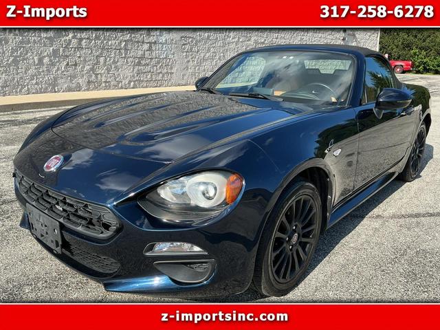 Dark Blue 2018 FIAT 124 Spider Convertible Rear-Wheel Drive 6-Speed Manual