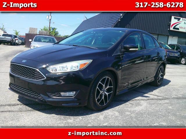 Black 2015 Ford Focus Sedan Front-Wheel Drive Automatic