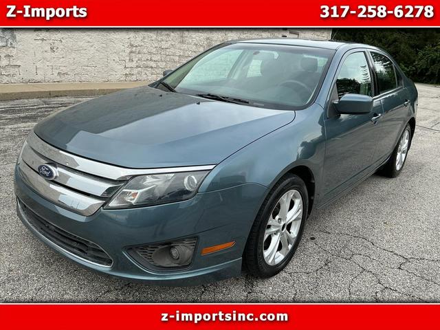 Light Blue 2012 Ford Fusion Sedan Front-Wheel Drive Automatic